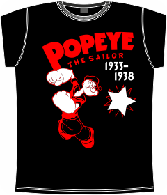 popeye, sailor, vintag, disney, t-shirts, моряк Папай